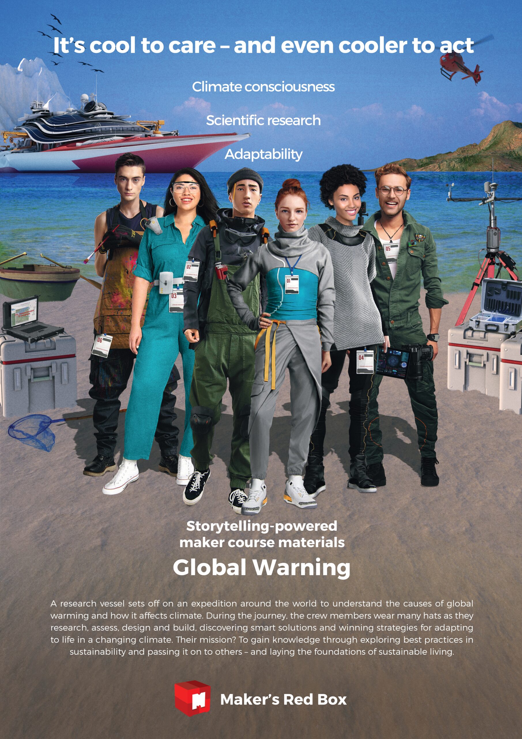 Global Warning climate change STEAM course materials